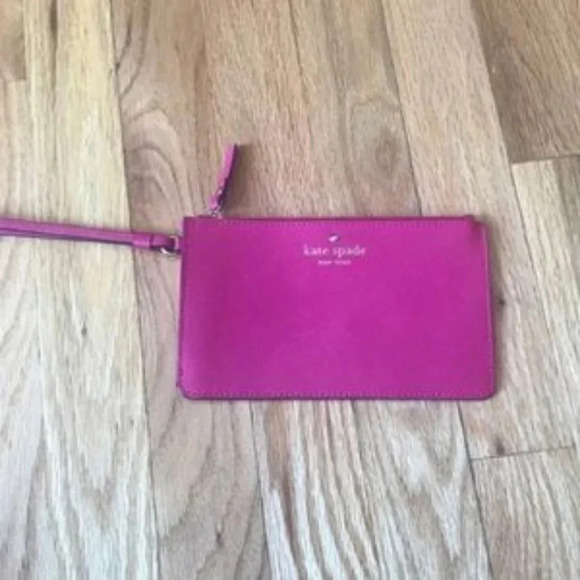 Kate Spade Pink Magenta Small 5x7 Wristlet - Picture 3 of 5